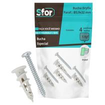 Parafuso AAT Phillips + Bucha Dryfix 3,9mm x 32mm 4 Peças Sfor