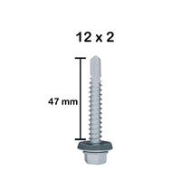 Parafuso Auto Brocante 12 X 2 - Sextavado C/100 Unidades