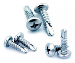 Parafuso auto brocante panela phillips 4,2x19mm zincado ponta broca 500 pçs new-fix madeira aluminio aço metal pvc gesso