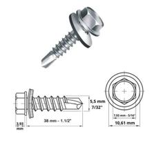 Parafuso Auto Brocante Sextavado com Arruela 12 X 1.1/2 Jomarca
