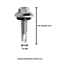 Parafuso Auto Brocante Sextavado com Arruela 12 X 7/8 Jomarca
