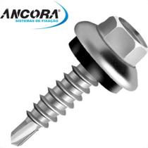 Parafuso Auto Brocante Sextavado Com Arruela Ancora 14 X 1''