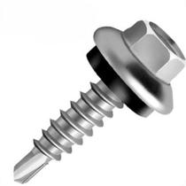 Parafuso Auto Brocante Sextavado Com Arruela Ancora Tam.G 12 X4''