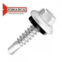 Parafuso Auto Brocante Sextavado Com Arruela Jomarca 10 X 3/4'' Zincado . / Kit C/ 2 Centos