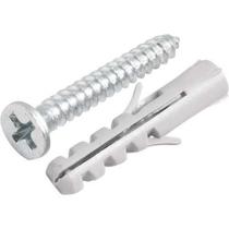 Parafuso autoatarraxante 3,5 mm x 25,0 mm cabeça chata phillips com bucha 5 mm Parafuso autoatarraxante 3,5 mm x 25,0 mm cabeça chata phillips com bucha 5 mm