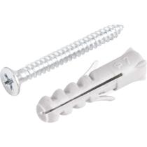 Parafuso Autoatarraxante Vonder 4,2 Mm X 38,0 Mm Cabeça Chata Phillips Zincado Com Bucha 7 Mm Para