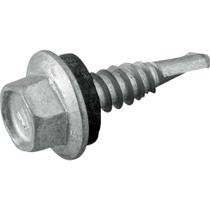 Parafuso Autobrocante Sextavado Flangeado 6,3 Mm X 1" Tipo Dacromet Com Arruela De Neoprene Para Parafuso Autobrocante Sextavado Flangeado 6,3 Mm X 1" Tipo Dacromet Com Arruela De Neoprene Para