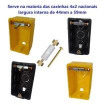 Parafuso base fixação para tomada e interruptor com porca metálica kit com 10 peças