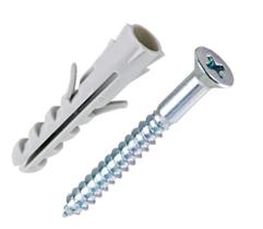 Parafuso Cabeça Chata Fenda Phillips com Bucha Nylon 05mm Bemfixa 13556 Parafuso Cabeça Chata Fenda Phillips com Bucha Nylon 05mm Bemfixa 13556