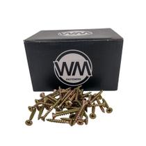 Parafuso Chip Cabeça Chata 4,5 x 35 Zincado 100 peças WM