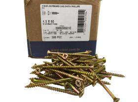 Parafuso Chipboard 4.5 X 60 Phillips P/ Madeira Caixa 300 Pç