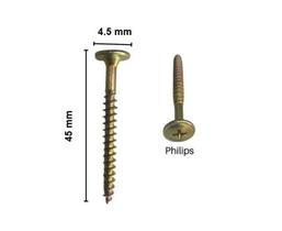 Parafuso Chipboard Cabeça Chata Madeira 4,5x45mm Bicromat Jomarca Parafuso Chipboard Cabeça Chata Madeira 4,5x45mm Bicromat Jomarca