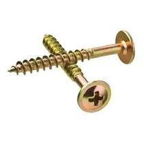 Parafuso Chipboard Flangeado 4,0x40 Bucha 6mm Bloco 100pçs