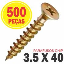Parafuso Chipboard Phillips P/ Madeira 3.5x40 Caixa 500 Pçs Parafuso Chipboard Phillips P/ Madeira 3.5x40 Caixa 500 Pçs