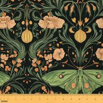 Parafuso de 3 jardas em tecido Gothic Moth Vintage Nature Flannel