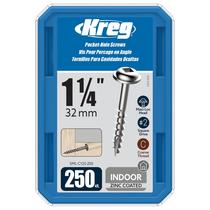 Parafuso de bolso Kreg SML-C125-250 Zinc 1,25 polegadas 8 Coarse 250 unidades