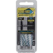 Parafuso de cabeça de panela de aço e âncora 4,0 mm x 4 cm 6 unidades BORE-FAST