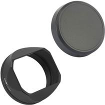 Parafuso de Lente Haoge Square Metal para Fuji X100VI - Preto com Tampa