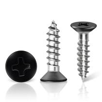 Parafuso de madeira de cabeça plana 6 x 5/8 em aço inoxidável 120 PCS