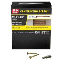 Parafuso de madeira Grip-Rite 114GCS5 8 T25 Star Drive Gold 2,27 kg Parafuso de madeira Grip-Rite 114GCS5 8 T25 Star Drive Gold 2,27 kg