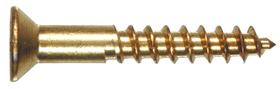 Parafuso de madeira Hillman 10 x 3,8 cm em latão Parafuso de madeira Hillman 10 x 3,8 cm em latão