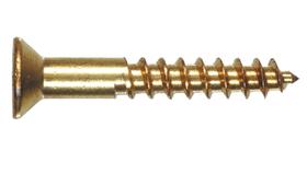 Parafuso de madeira Hillman 8x3,8 cm em latão com cabeça plana Phillips Parafuso de madeira Hillman 8x3,8 cm em latão com cabeça plana Phillips