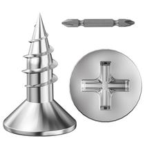 Parafuso de madeira Wensilon 304 de cabeça plana de aço inoxidável 8x1 /2 (500) Parafuso de madeira Wensilon 304 de cabeça plana de aço inoxidável 8x1 /2 (500)