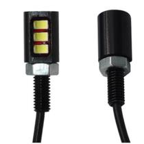 Parafuso De Placa Luz Com 3 Leds Moto Carro Caminhão Parafuso De Placa Luz Com 3 Leds Moto Carro Caminhão