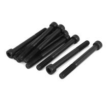 Parafuso de tampa de soquete uxcell M10x100mm 12.9 em liga de aço preto