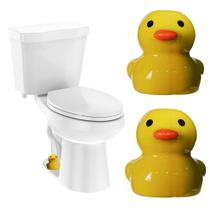 Parafuso de vaso sanitário cobre cerâmica decorativa em forma de pato, 2 unidades Parafuso de vaso sanitário cobre cerâmica decorativa em forma de pato, 2 unidades