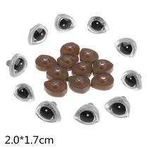 Parafuso de volta segurança olhos triângulo para artesanato brinquedo 10pcs DIY Boneca fazendo material - 1720