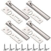 Parafuso deslizante de porta Lothee Parafuso de superfície de latão sólido 4 unidades Parafuso deslizante de porta Lothee Parafuso de superfície de latão sólido 4 unidades