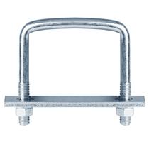 Parafuso em U quadrado para reboque YIDU69Q em aço galvanizado 4 peças