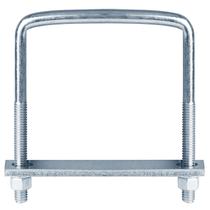 Parafuso em U quadrado YIDU69Q para trailer, 1/2 x 15 x 19 cm, 2 unidades