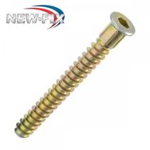 Parafuso Estrutural Moveleiro Escariado Allen Bicromatizado Newfix 7,0 X 5,0Mm . / Kit C/ 2 Centos