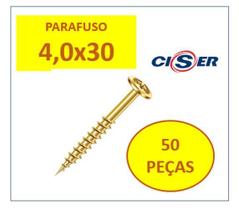 Parafuso Flangeado Philips Madeira 4,0X30 Ciser 50Un