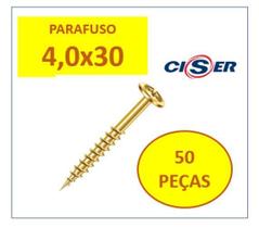 Parafuso Flangeado Philips Madeira 4,0X30 Ciser 50Un
