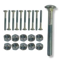 Parafuso Frances 5/16 X 2 Com Porca - 10 Pçs