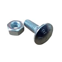 Parafuso Francês Com Porca 1/4 x 3/4 Zincado NewFix 500pçs