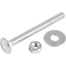 Parafuso Francês Zincado, 3/16" x 2", com Porca e Arruela, Cartela com 4 Conjuntos, Vonder OstenVonder