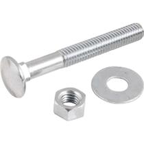 Parafuso Francês Zincado, 3/8" x 3", com Porca e Arruela, Cartela com 2 Conjuntos, Vonder OstenVonder