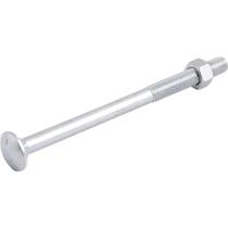 Parafuso Francês Zincado, 3/8" x 5.1/2", com Porca, Vonder