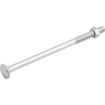 Parafuso Francês Zincado, 3/8" x 7", com Porca, Vonder