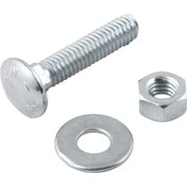 Parafuso Francês Zincado, 5/16" x 1.1/2", com Porca e Arruela, Cartela com 2 Conjuntos, Vonder OstenVonder