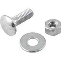 Parafuso francês zincado 5/16" x 1" com porca e arruela cartela com 4 conjuntos