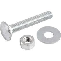 Parafuso francês zincado 5/16" x 2" com porca e arruela cartela com 2 conjuntos