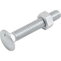 Parafuso Francês Zincado, 5/16" x 2", com Porca, Vonder