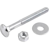 Parafuso Francês Zincado, 5/16" x 3", com Porca e Arruela, Cartela com 2 Conjuntos, Vonder OstenVonder