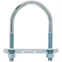Parafuso Hampton U-Bolt 1/2 x 7,7 cm em aço zincado