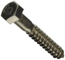 Parafuso Hillman 12 x 7,6 cm em aço inoxidável Hex Lag, pacote com 25 Parafuso Hillman 12 x 7,6 cm em aço inoxidável Hex Lag, pacote com 25